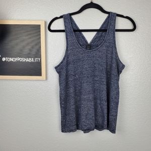 JCREW BLUE STRIPED TANK TOP